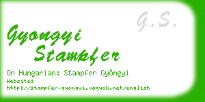 gyongyi stampfer business card