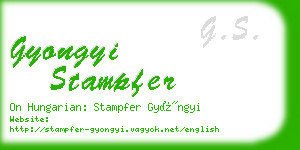 gyongyi stampfer business card